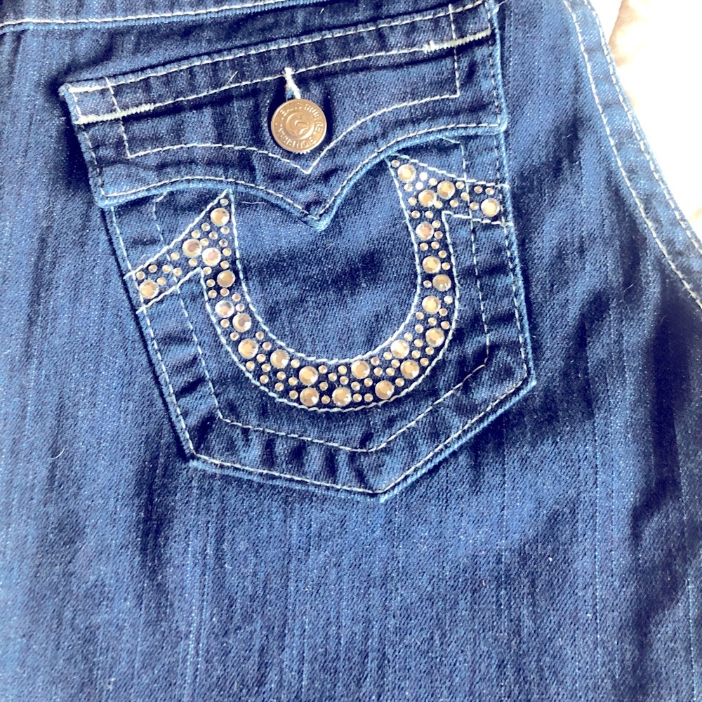True Religion Julie Rhinestone Pocket